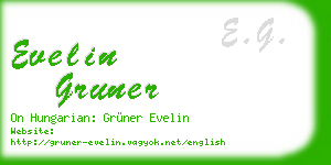 evelin gruner business card